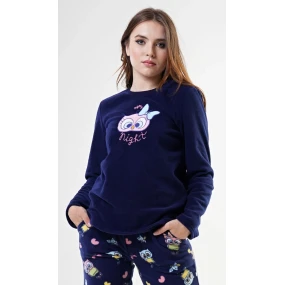 Dámské pyžamo dlouhé Sovička