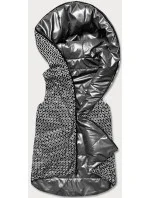 Šedá dámská rozšířená oboustranná vesta model 17189758 - S'WEST