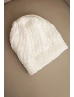 Dámská zimní čepice s vlnou bílá Dámská zimní čepice s vlnou bílá