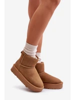 Dámské Semišové Sněhule Na Platformě Nad Kotníky Camel Rianaella Dámské Semišové Sněhule Na Platformě Nad Kotníky Camel Rianaella