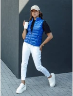 Dámská krátká prošívaná vesta WIANO modrá FashionStreet TY4522