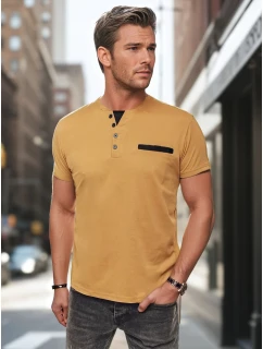 Pánská polokošile ala khaki Dstreet RX5632