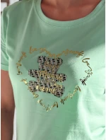 dámské tričko s medvídkem mint Dstreet model 21984287 - FashionStreet