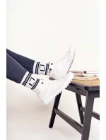 Dámské Vysoké Tenisky Na Velké Podrážce BIG STAR FF274241 Bile