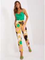 Kalhoty DHJ SP 12787D.23X černá a béžová