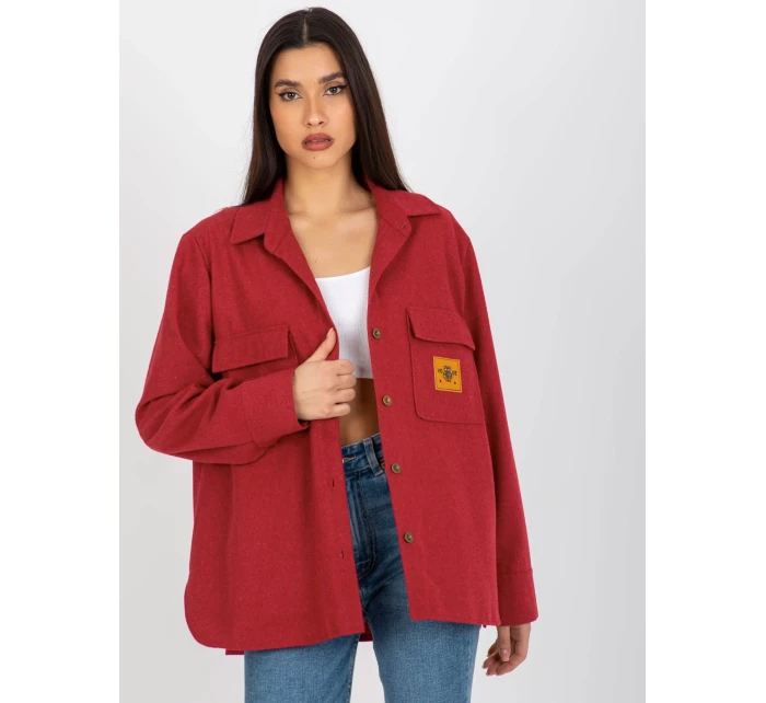 Dámská košile LK KS 509164.11 tmavě růžová - FPrice