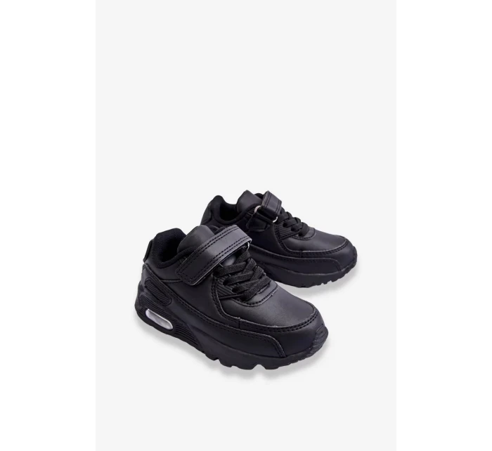 Dětské kožené sportovní boty na platformě černá Lori Dětské kožené sportovní boty na platformě černá Lori