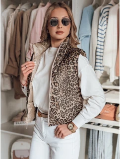 Dámská krátká oboustranná vesta CHIPUFF camel FashionStreet TY4825
