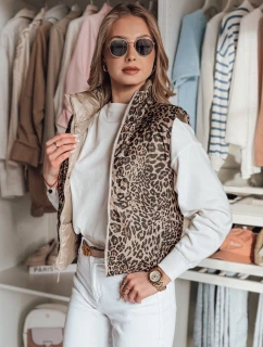 Dámská krátká oboustranná vesta CHIPUFF camel FashionStreet TY4825