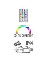 VÁNOČNÍ STROM SVĚTLA SVĚTELNÝ ŘETĚZ 96 VEDL RGB S DÁLKOVÝM OVLÁDÁNÍM