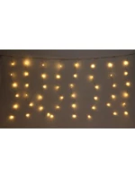 VÁNOČNÍ STROMEK SVĚTLA VENKOVNÍ/VNITŘNÍ SVĚTELNÝ ZÁVĚS 120 VEDL 300X60CM S DÁLKOVÝM OVLÁDÁNÍM TEPLÁ BÍLÁ