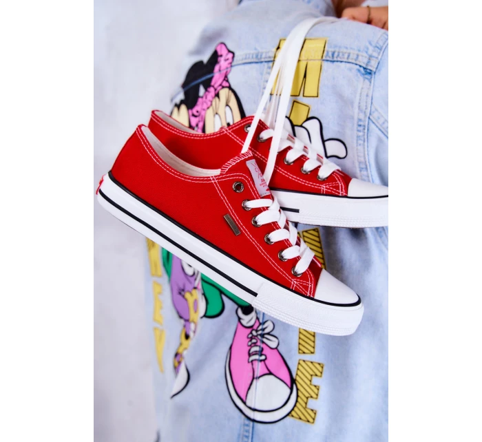 Dámské klasické tenisky model 21577962 červená - Cross Jeans