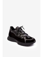 Dámské kožené sportovní boty M01/2 Zazoo černé