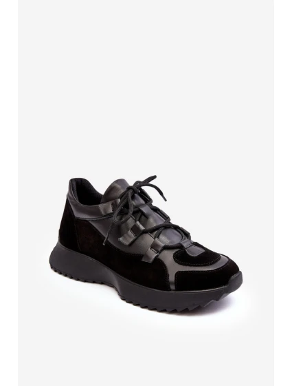 Dámské kožené sportovní boty M01/2 Zazoo černé