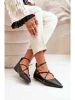 Dámské Baleríny S A Pásky Černé model 21670182 - Boto Dámské Baleríny S A Pásky Černé model 21670182 - Boto