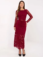 Sukně MI SD G9137.16P bordó