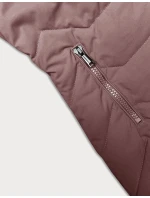 Růžová dámská bunda s kapucí model 21247074 - J.STYLE