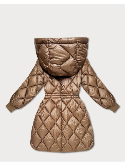 Hnědá dámská zimní oversize bunda model 21756241 - MINORITY