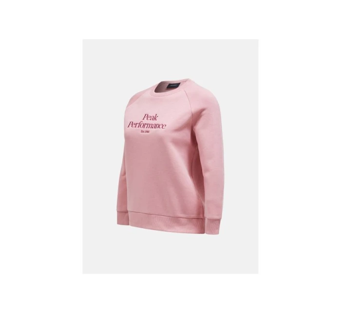 Bluza Peak Performance W Original Crew różowy