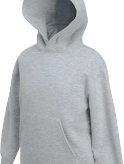 Fruit of the Loom Classic Kids Hooded Sweat Dětská mikina s kapucí 16.2043 heather grey