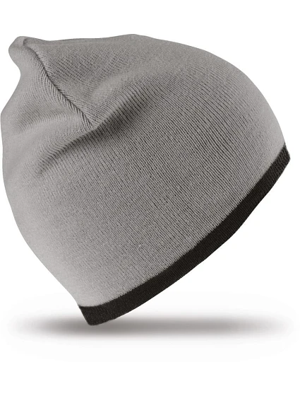 Result Headwear RC 046X Oboustranná pletená čepice 28.046X grey/black Result Headwear RC 046X Oboustranná pletená čepice 28.046X grey/black