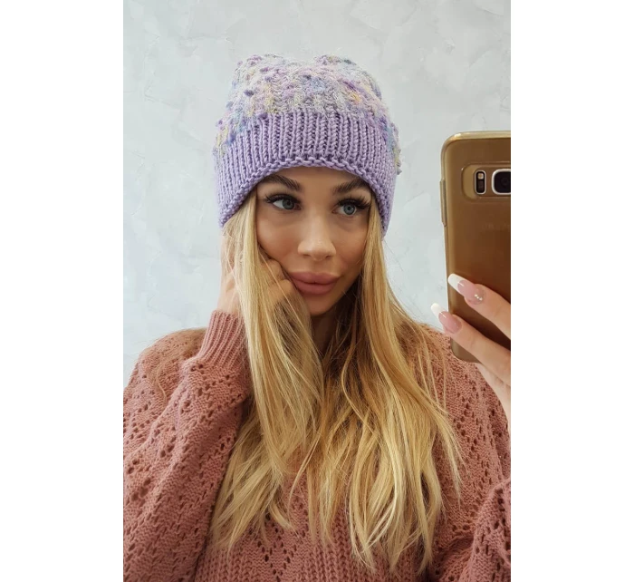 Bublinková čepička K219 fialová