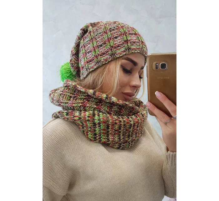 Dámská fleecová souprava 4 neon green model 18751127 - K-Fashion Dámská fleecová souprava 4 neon green model 18751127 - K-Fashion