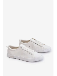 Dámské hladké nízké tenisky Big Star LL274058 Bílé