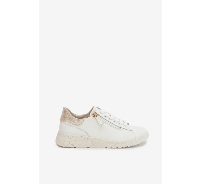 Kožené dámské polobotky se zipem Bíloblaté Dorothea Kožené dámské polobotky se zipem Bíloblaté Dorothea