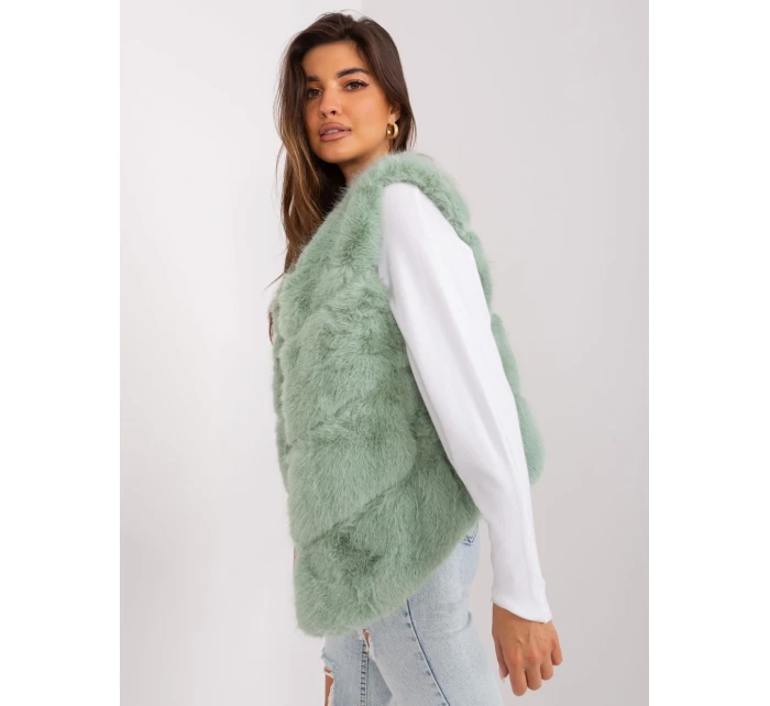 Kamizelka AT KZ model 19005839 pistacjowy - FPrice Kamizelka AT KZ model 19005839 pistacjowy - FPrice