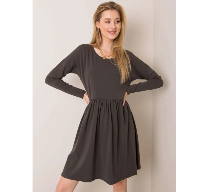 Šaty RV SK 5889.41P tmavá khaki