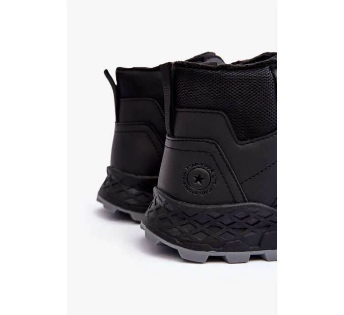 Dětské zateplené trekové boty Trapper Black Big Star