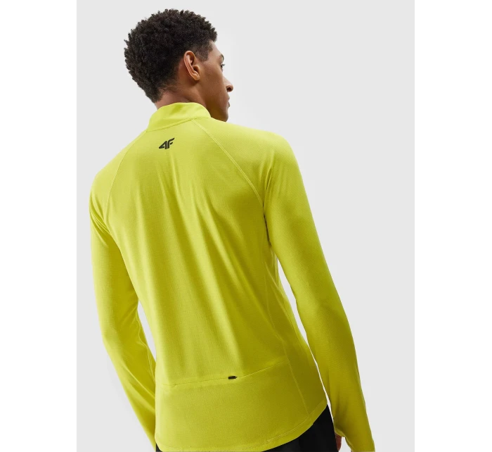 Pánské běžecké rychleschnoucí tričko s dlouhými rukávy 4F - zelené