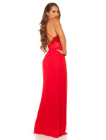 Red  Sexy KouCla dress with sequins model 19589916 - Style fashion