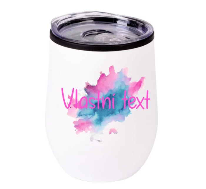 Personalizovaný termohrnek "bowl" - Akvarelový otisk