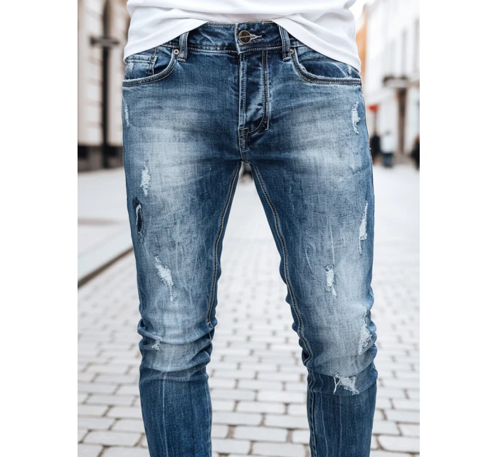 Pánské tmavě modré džínové kalhoty FashionStreet UX3995