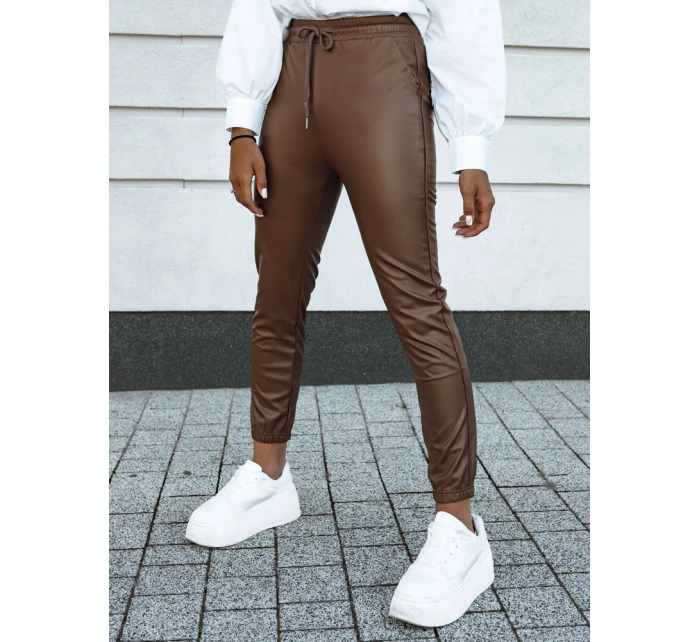 Dámské voskované kalhoty BRIAL camel FashionStreet UY2151