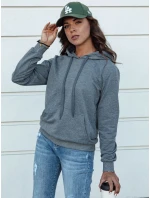 Tmavě šedá dámská mikina s kapucí LARA II FashionStreet BY1334