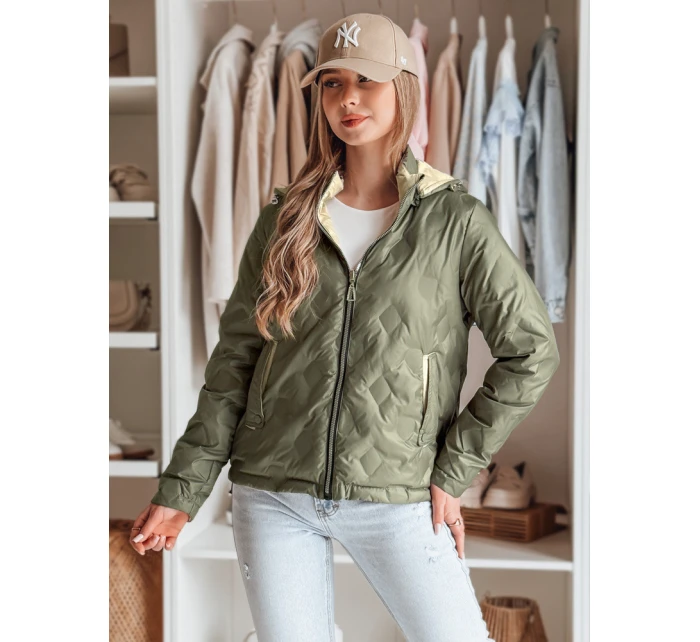 Dámská oboustranná přechodná bunda SYLVIAN zelená FashionStreet TY4860