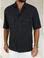 Pánské tričko s krátkým rukávem černé model 21990400 - Dstreet