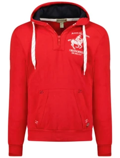 Geografické Norsko Folton EO 100 M WW4783H/GNO-Red mikina