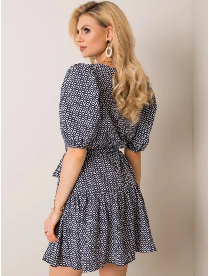 Šaty LK SK 508151.34P tmavě modrá a červená