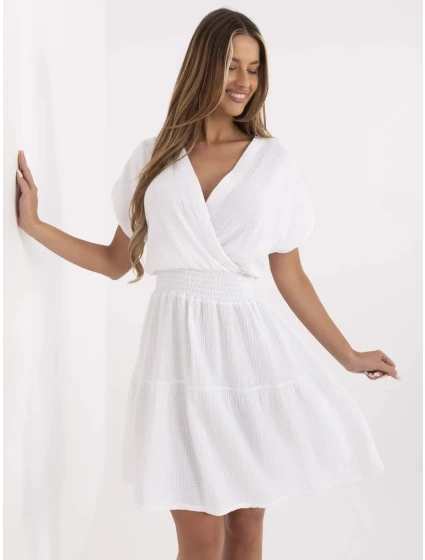 Sukienka MI SK model 21142039 biały - FPrice Sukienka MI SK model 21142039 biały - FPrice