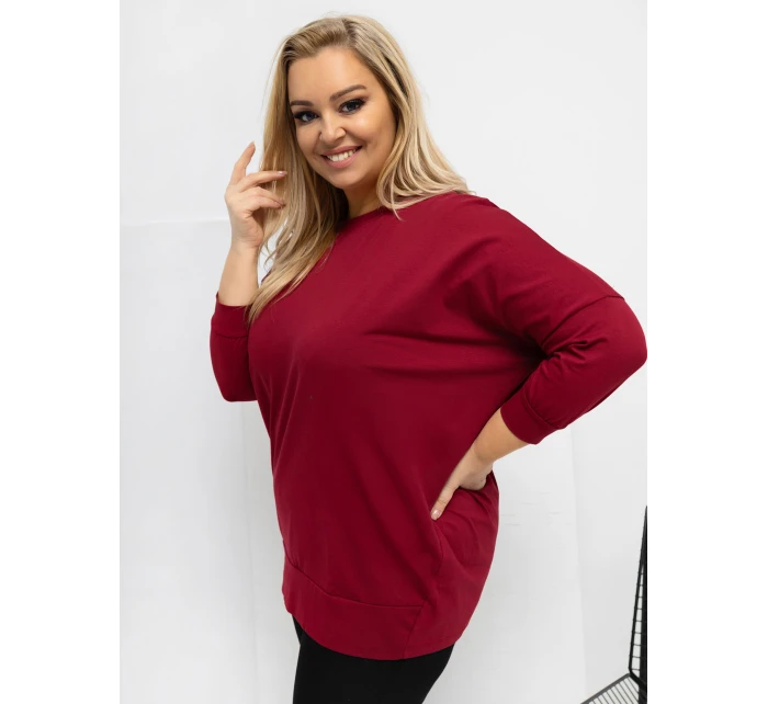 Bluzka RV BZ model 21820148 bordowy - FPrice