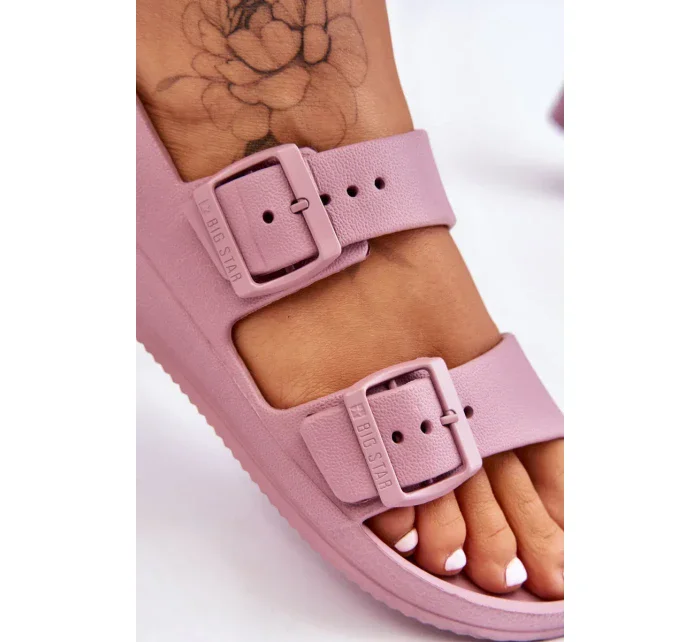 Dámské lehké sandály Big Star LL274744 Fialové