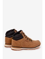 Pánské zateplené trekingové boty Lee Cooper – camel