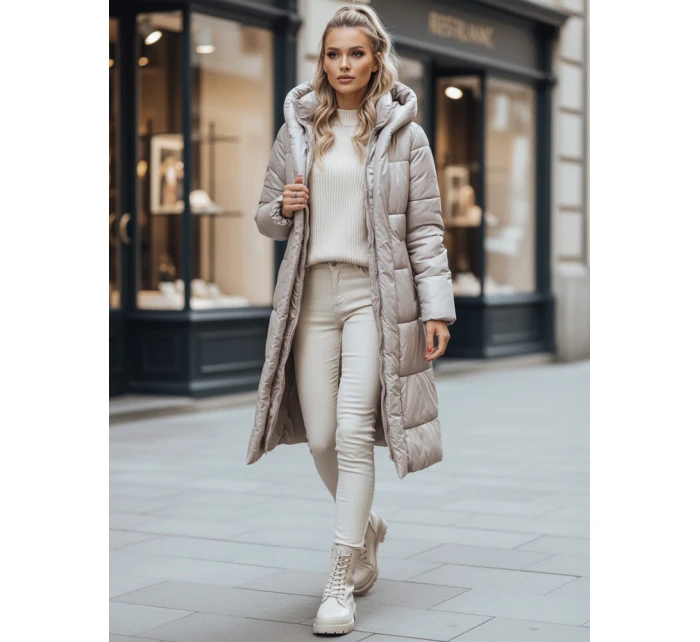 Dámský kabát béžový Dstreet model 21965785 - FashionStreet