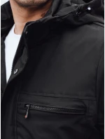 Pánská přechodná bunda černá FashionStreet TX5031 Pánská přechodná bunda černá FashionStreet TX5031