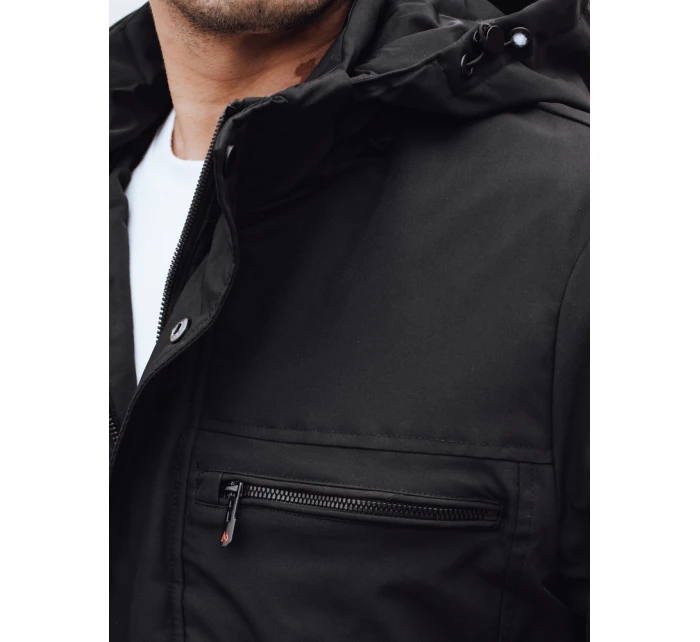 Pánská přechodná bunda černá FashionStreet TX5031 Pánská přechodná bunda černá FashionStreet TX5031