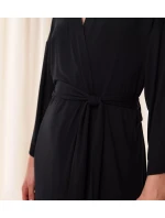 Dámský župan Aura Spotlight Robe - BLACK - černý 0004 - TRIUMPH Dámský župan Aura Spotlight Robe - BLACK - černý 0004 - TRIUMPH